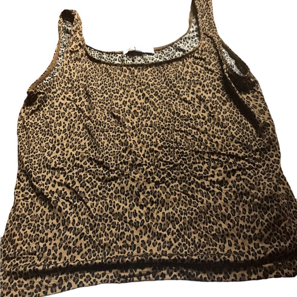 Karen Kane size Large leopard tank excellent condition see pic